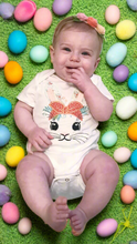 Load image into Gallery viewer, Embroidered Onesie With Bunny Applique