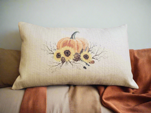 Load image into Gallery viewer, Fall Pillow Covers, Pumpkin Pillow Covers, Squirrel Pillow Cover
