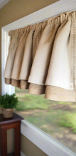 Load image into Gallery viewer, Burlap and Drop Cloth Valance