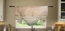 Load image into Gallery viewer, Burlap Ticking Valance