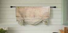 Load image into Gallery viewer, Burlap Ticking Valance