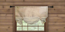 Load image into Gallery viewer, Burlap Ticking Valance