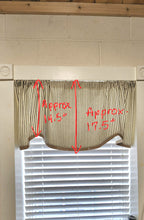 Load image into Gallery viewer, Scalloped Ticking Stripe Valance with Burlap Trim