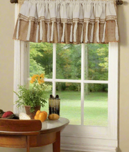 Load image into Gallery viewer, Burlap Fringed Textured Valance