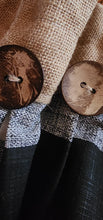 Load image into Gallery viewer, Burlap Buffalo Plaid Pleated Valance
