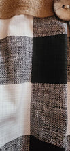 Load image into Gallery viewer, Burlap Buffalo Plaid Pleated Valance