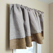 Load image into Gallery viewer, Burlap and Linen Valance