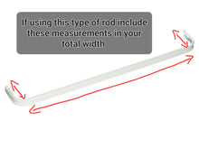 Load image into Gallery viewer, Scalloped Ticking Stripe Valance with Burlap Trim