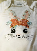 Load image into Gallery viewer, Embroidered Onesie With Bunny Applique