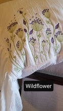 Load image into Gallery viewer, White Embroidered Pillow Sham With Ruffle