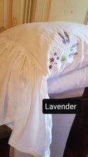Load image into Gallery viewer, White Embroidered Pillow Sham With Ruffle