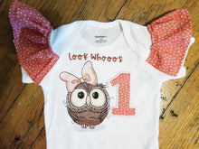 Load image into Gallery viewer, Embroidered Onesie With Owl Applique