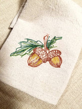 Load image into Gallery viewer, Embroidered Fall Napkins, Thanksgiving Napkins