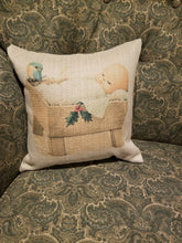 Load image into Gallery viewer, Christmas Pillow Cover, Nativity Pillow Cover, Christmas Decor, Holiday Pillows, Baby Jesus Pillow Cover