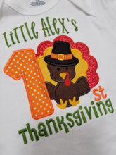 Load image into Gallery viewer, Personalized Baby's First Thanksgiving Outfit