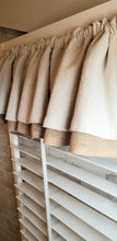 Load image into Gallery viewer, Burlap and Drop Cloth Valance