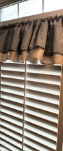 Load image into Gallery viewer, Burlap and Gingham Check Valance
