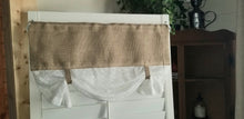 Load image into Gallery viewer, Burlap Eyelet Lace Curtain