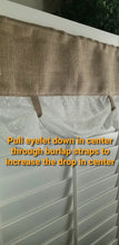 Load image into Gallery viewer, Burlap Eyelet Lace Curtain