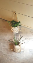 Load image into Gallery viewer, Indoor Hanging Planters, Wall Plant Holders, Hanging Planters, Farmhouse Plant Hanger, Farmhouse Plant Holder, Burlap Plant Hanger