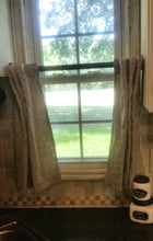 Load image into Gallery viewer, Linen Curtains-Farmhouse Valance-Natural Linen Curtain-Café Curtain-Kitchen Valance -Bathroom-Hidden Tab Curtains