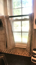 Load image into Gallery viewer, Linen Curtains-Farmhouse Valance-Natural Linen Curtain-Café Curtain-Kitchen Valance -Bathroom-Hidden Tab Curtains