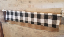 Load image into Gallery viewer, Buffalo Plaid and Burlap Valance