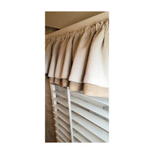 Load image into Gallery viewer, Burlap and Drop Cloth Valance