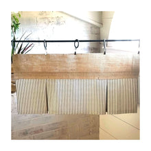 Load image into Gallery viewer, Burlap and Ticking Pleated Valance