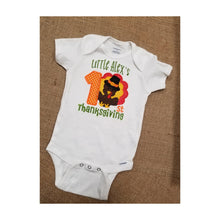Load image into Gallery viewer, Personalized Baby's First Thanksgiving Outfit