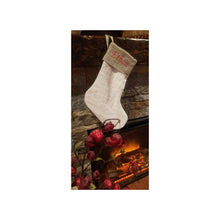 Load image into Gallery viewer, Personalized Christmas Stockings, Embroidered Linen Christmas Stockings