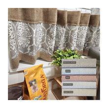 Load image into Gallery viewer, Burlap Café Curtain, Burlap Accent Valance