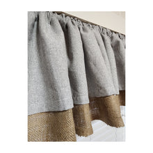 Load image into Gallery viewer, Burlap and Linen Valance