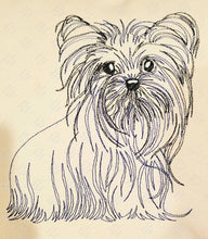 Load image into Gallery viewer, Embroidered Yorkie Pillow, (Personalized Option)