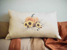 Load image into Gallery viewer, Fall Pillow Covers, Pumpkin Pillow Covers, Squirrel Pillow Cover
