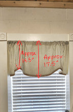 Load image into Gallery viewer, Scalloped Ticking Stripe Valance with Burlap Trim
