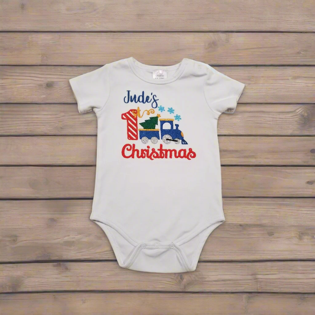 Baby Boy First Christmas Shirt