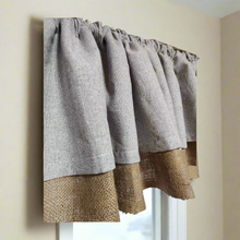 Load image into Gallery viewer, Burlap and Linen Valance
