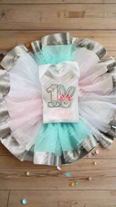 Embroidered Birthday Shirt And Tutu