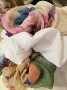 Jumbo Scrunchies, Boho Scrunchies, Large Scrunchies, Multi Color Scrunchies