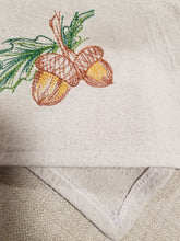 Load image into Gallery viewer, Embroidered Fall Napkins, Thanksgiving Napkins
