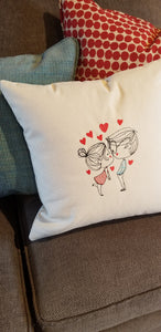 Valentines Pillow Cover, Anniversary Pillow Cover, Engagement Pillow