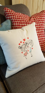 Valentines Pillow Cover, Anniversary Pillow Cover, Engagement Pillow
