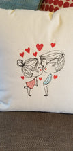 Load image into Gallery viewer, Valentines Pillow Cover, Anniversary Pillow Cover, Engagement Pillow
