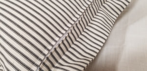Ticking Stripe Famhouse Pillow Cover