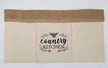 Load image into Gallery viewer, Farmhouse Curtain-Drop Cloth Valance-Burlap Valance-Embroidered Curtaon-Valance For Kitchen-Farmhouse Kitchen Curtain

