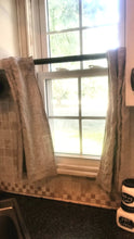 Load image into Gallery viewer, Linen Curtains-Farmhouse Valance-Natural Linen Curtain-Café Curtain-Kitchen Valance -Bathroom-Hidden Tab Curtains
