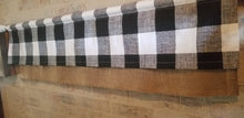 Load image into Gallery viewer, Buffalo Plaid and Burlap Valance
