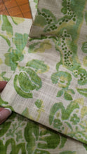 Load and play video in Gallery viewer, Burlap and Lime Green Valance
