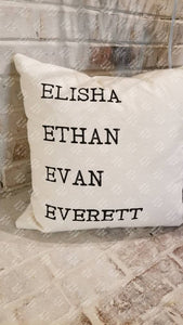 Personalized Pillow Cover
